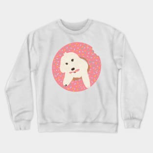 Donut Maltipoo Dog Crewneck Sweatshirt